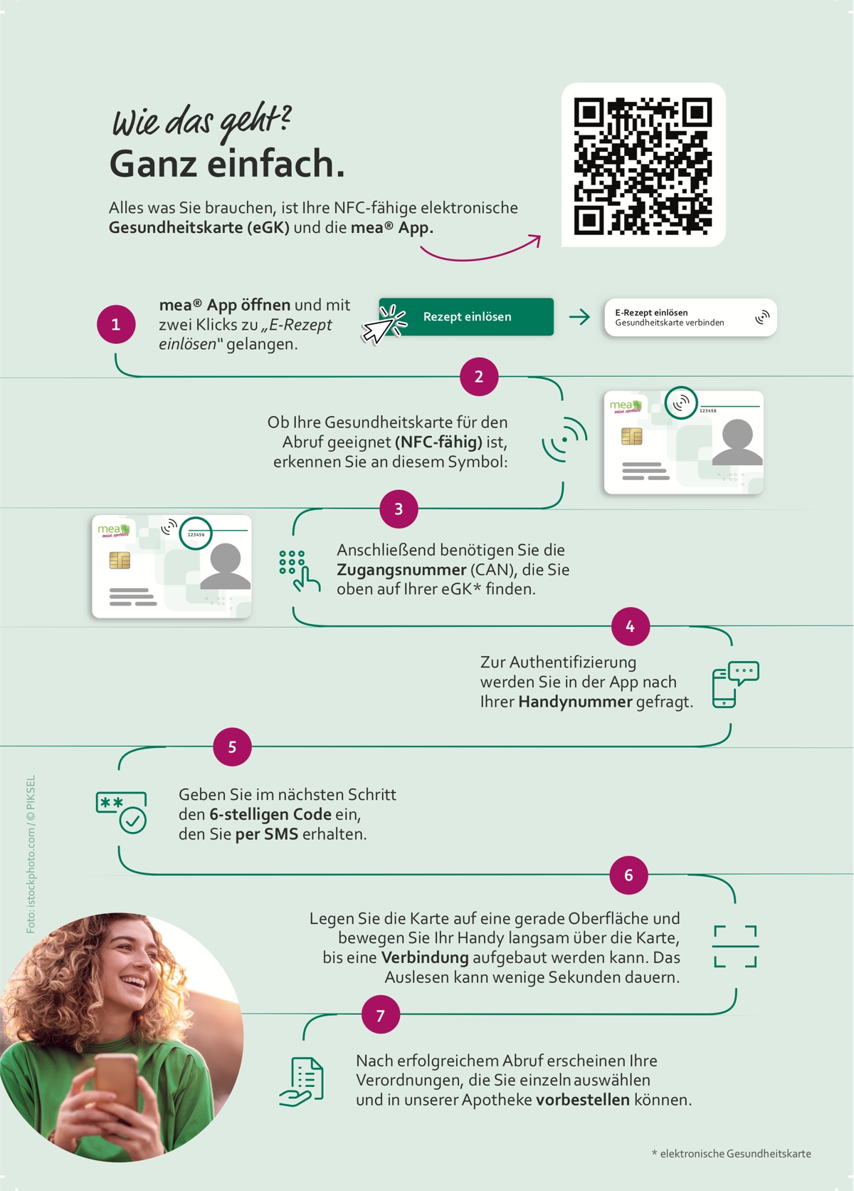 Infoflyer zur mea-App